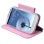 Case Flip Cover Leather Galaxy SIII Pink Clasps Metalic (17001790) by www.tiendakimerex.com